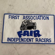 Vintage 1970s F.A.I.R. First Association Fair Independence Racer Driver Patch