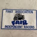 Vintage 1970s F.A.I.R. First Association Fair Independence Racer Driver Patch