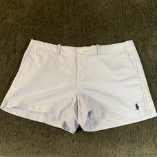 NWOT Polo Ralph Lauren 100% Cotton Light Blue Shorts Size 10. In excellent condi