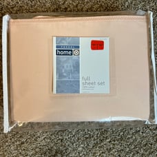 2005 Target Casual Home 100% Cotton 4-pc Full Sheet Set Made In The USA, NEW
