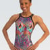 NWT GK Blurred Expressions Workout gymnastics dance Leotard Style #E4606 sz CM