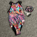 NWT GK Blurred Expressions Workout gymnastics dance Leotard Style #E4606 sz CM