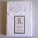 Rachel Ashwell 2 x 100% Cotton Eyelet Embroidered Hem Standard Pillowcases White