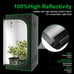 NEW 32 x32 x63'' Reflective 600D Diamond Mylar Grow Tent