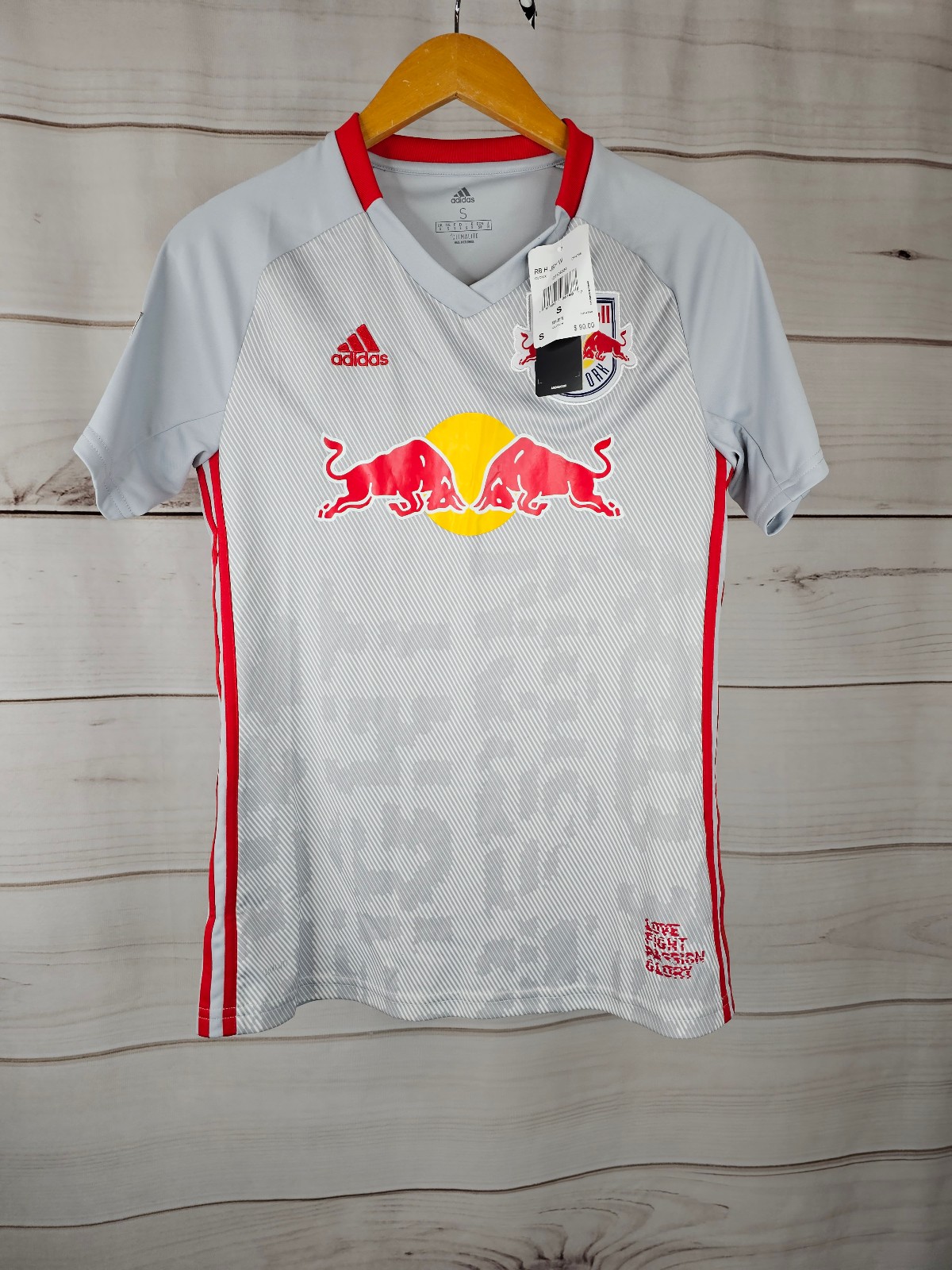 Women's MLS Adidas New York Red Bulls Soccer Home Jersey Size S NWT DP4798 #B69