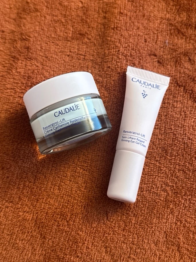 Caudalie reservatrol cream 0.5oz and eye gel 0.1oz travel size duo