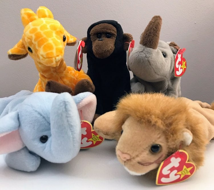 TY Beanie Babies Friends of Africa Set 2