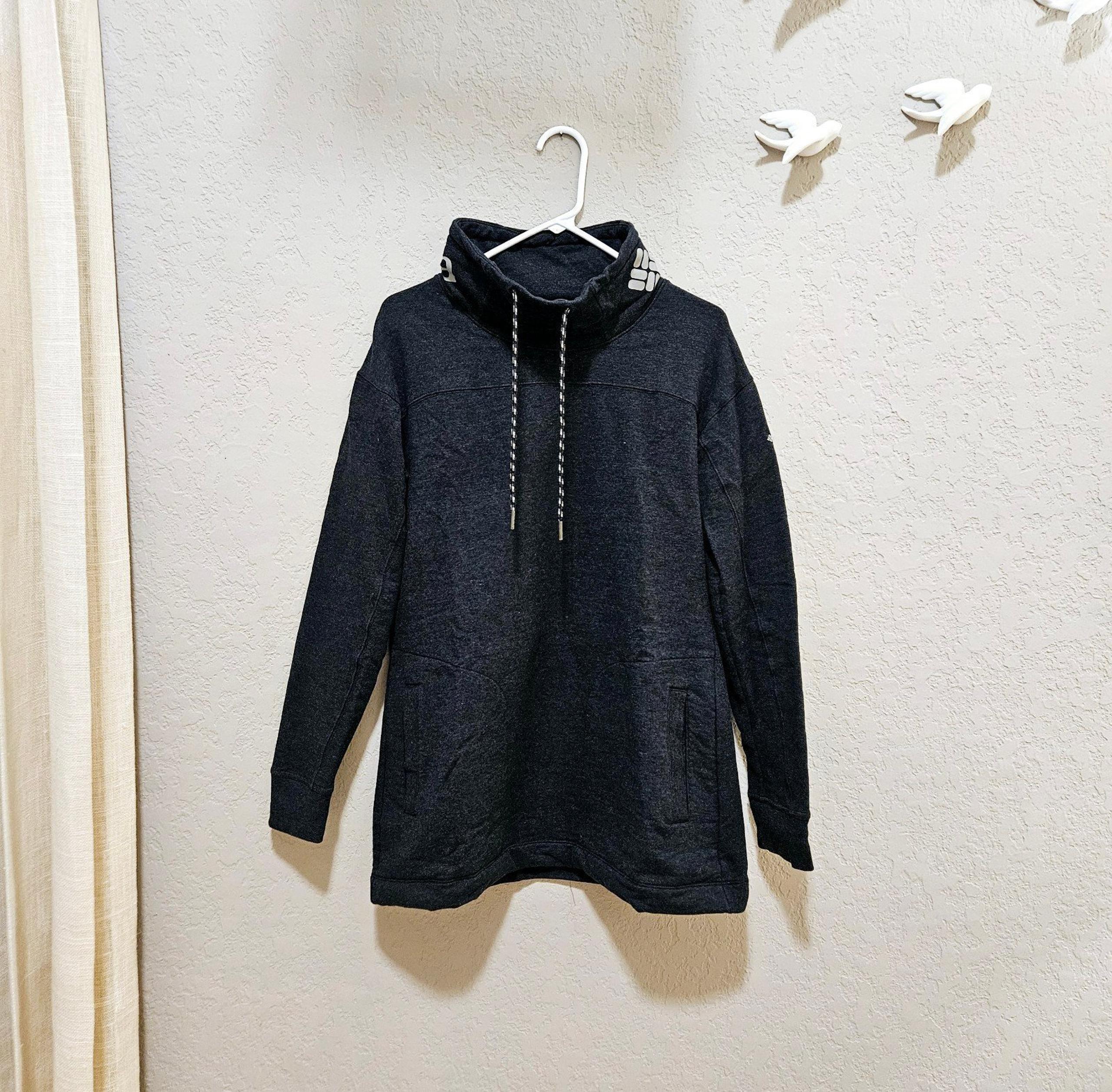 Columbia Tunic Length Heavy Sweatshirt Charcoal Gray Women’s Medium