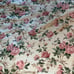 Retro vintage, floral roses, blanket, or duvet