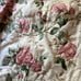 Retro vintage, floral roses, blanket, or duvet