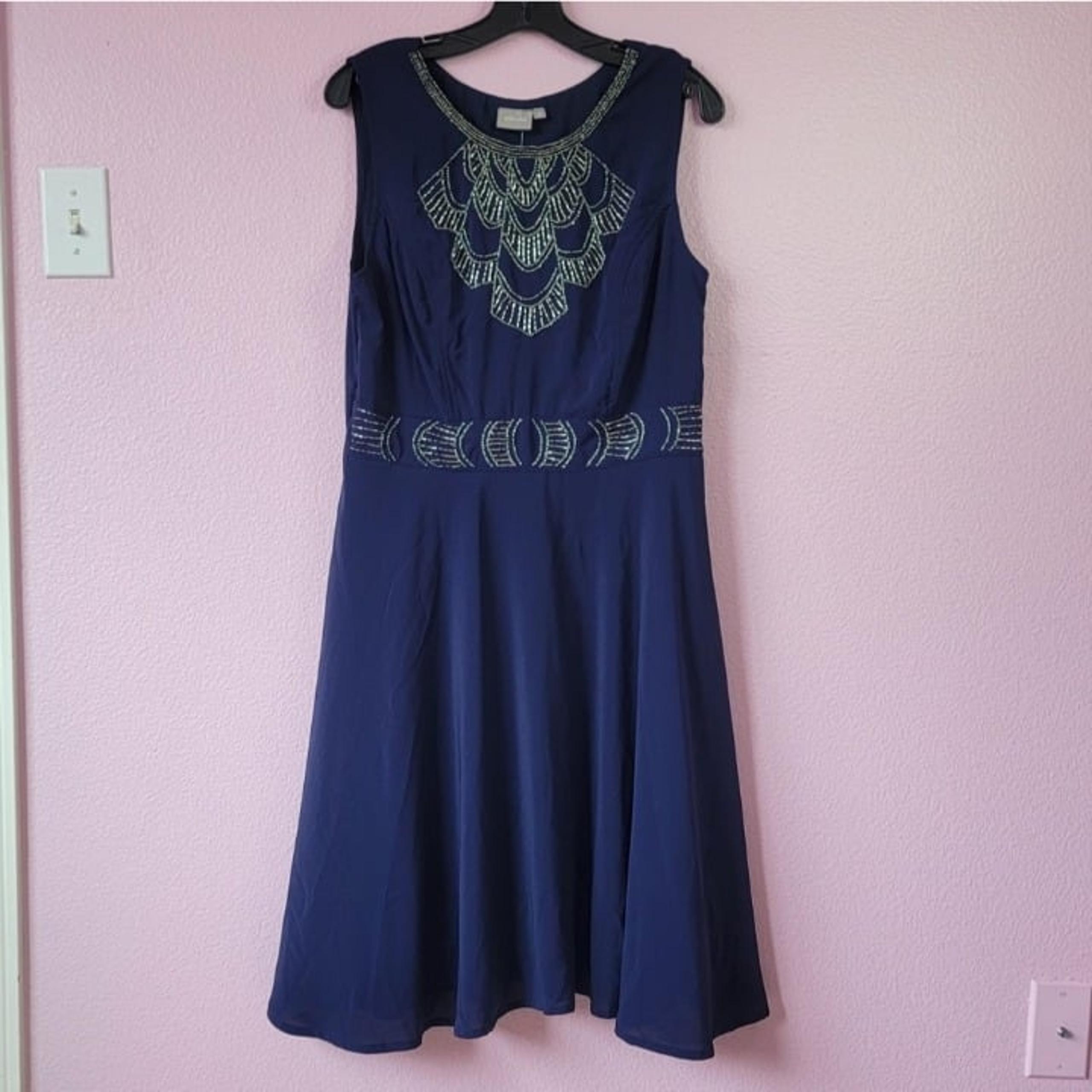 eSHAKTI NAVY DRESS/SIZE L.