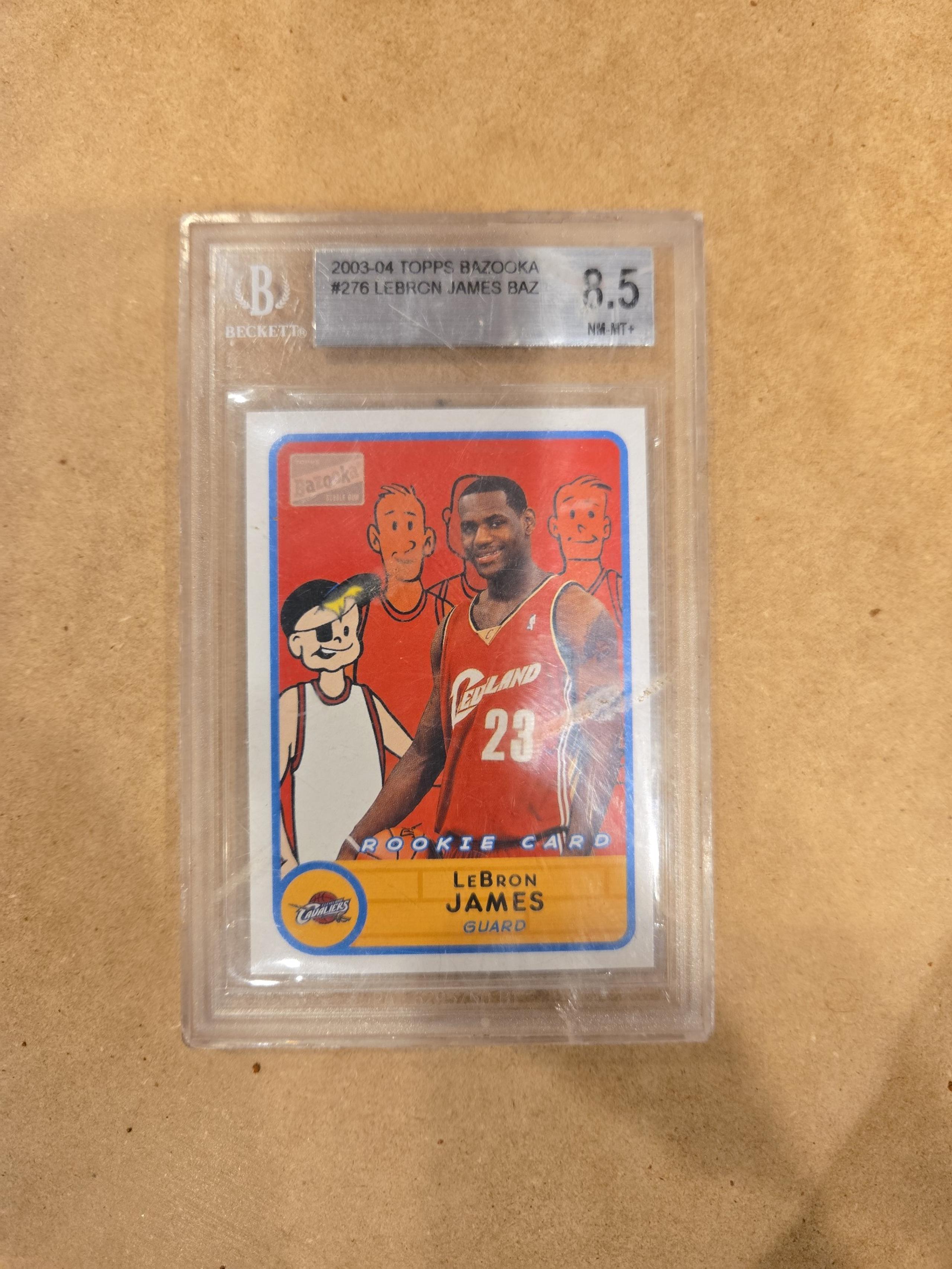 2003 2004 Topps Bazooka LeBron James  8.5