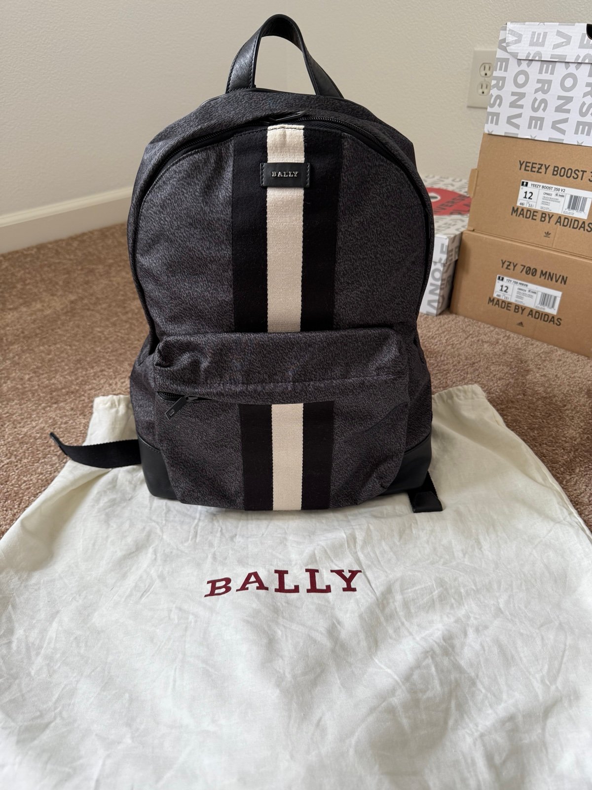 Bally Backpack Canvas Backpack