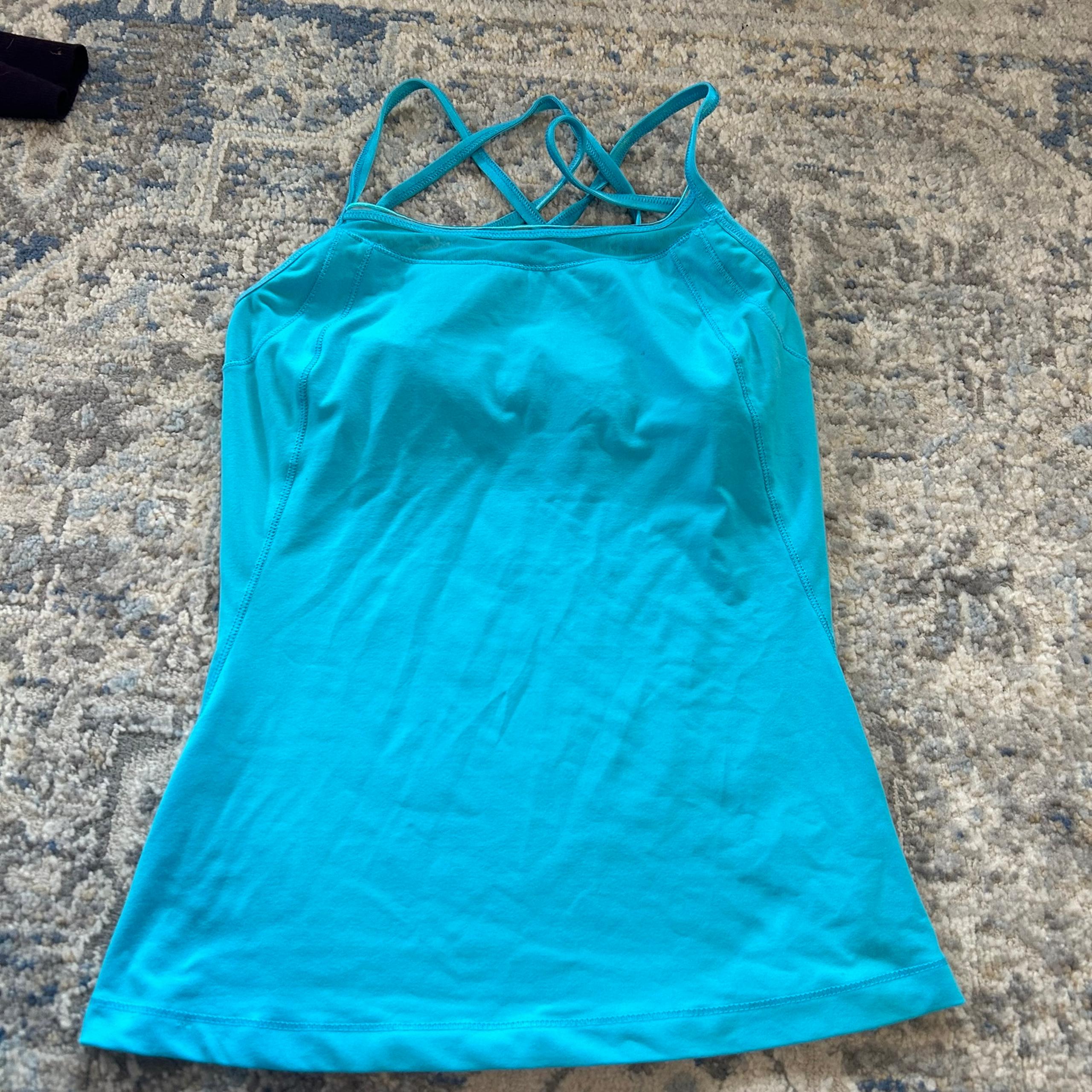 Alo Yoga Women’s Small S Blue Athletic Sleeveless Tank Top