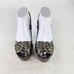 MIU MIU Women's Nappa platform wood Heels sandals US 7 Metallic Bronze Slingback