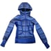 Lululemon Womens Poncho Stripe Scuba Hoodie Wish Blue Stretch Panels Jacket Sz 2
