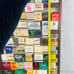 Vintage Wooden Hanging Matchbook Display Rack Holder w/Matchbooks 23”x 15” Slats