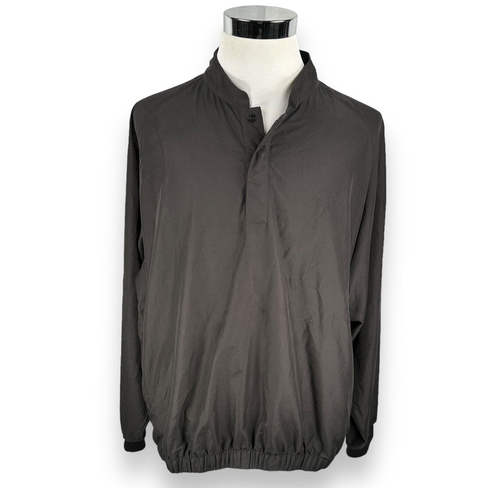 FootJoy Windbreaker Golf Jacket Men's XL Pullover Black Medford Lakes CC Branded