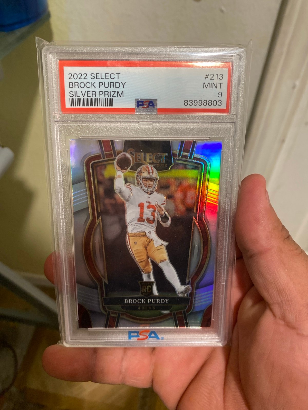 Brock Purdy Select Silver prizm Rookie
