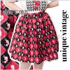 Unique Vintage x Hot Stuff Little Devil Checkered Swing Skirt 3X/20 fits 2X