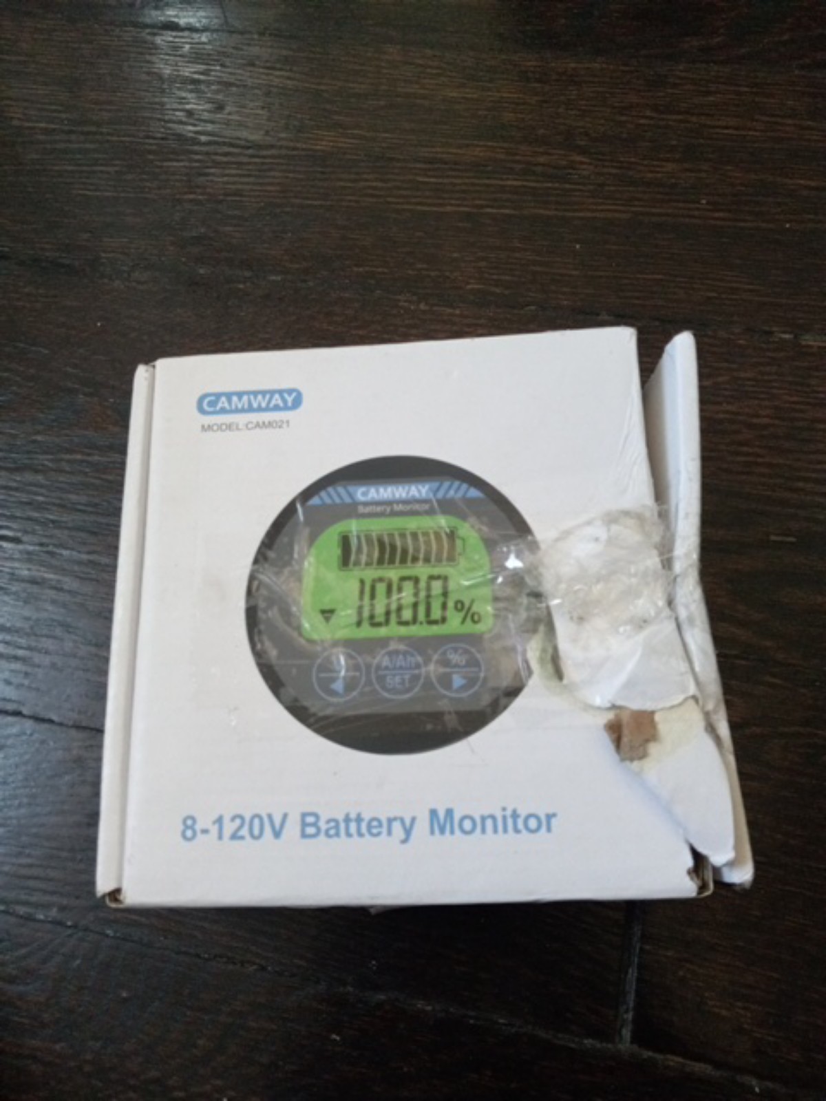 CAMWAY Battery Monitor 8-120V 0-500A Voltmeter Ammeter Voltage Current Meter