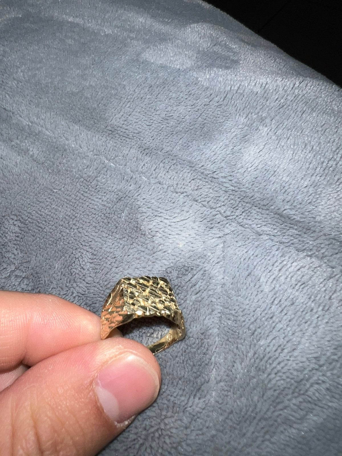10k gold nugget ring