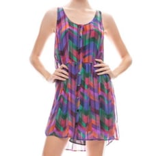 NEW! BA&SH Chevron RELAXED FIT Mini Sleeveless Dress, RET:275 SZ: Small, LOOK!