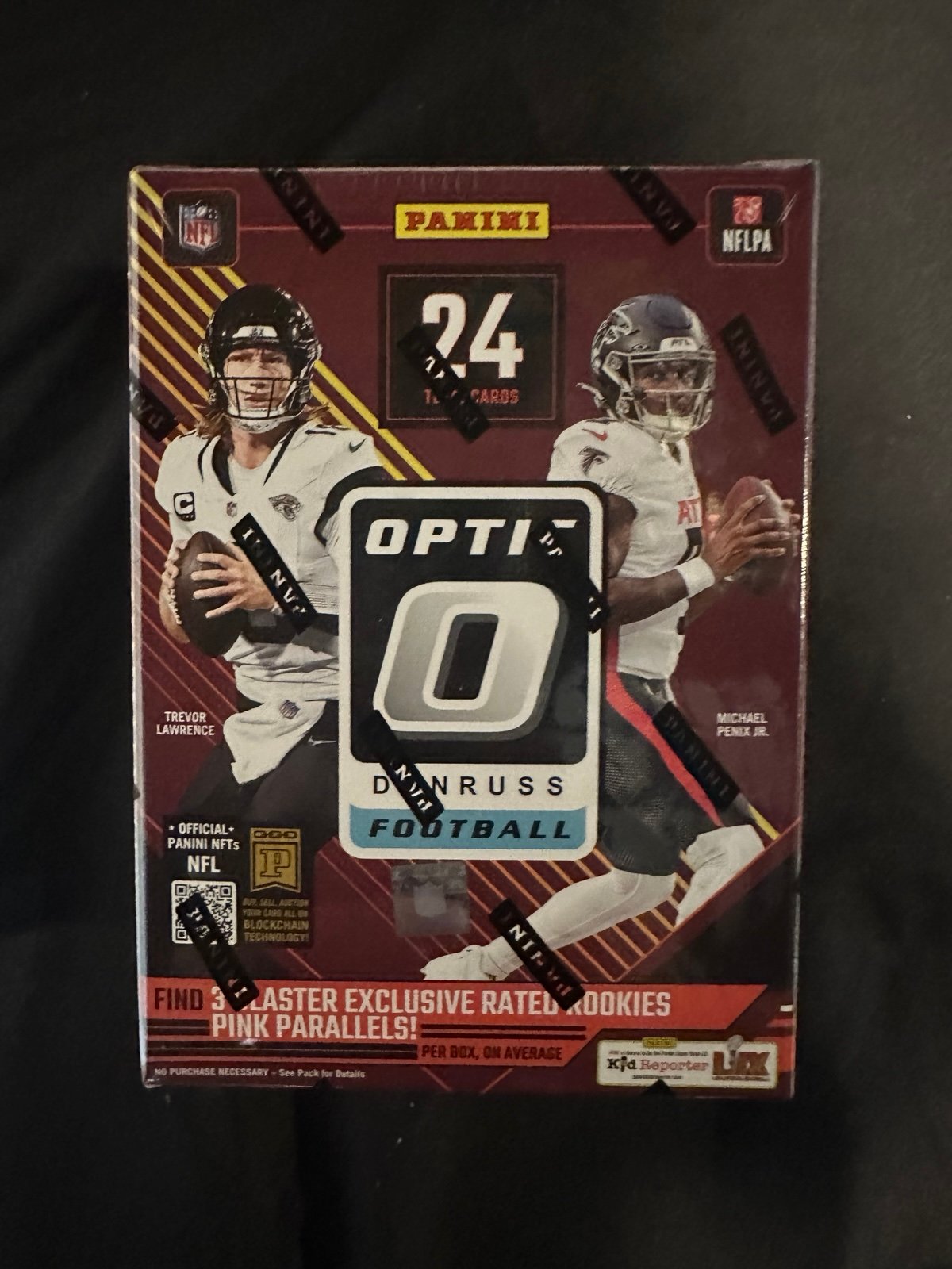 2024 Panini NFL Donruss Optic Football Trading Card Blaster Box