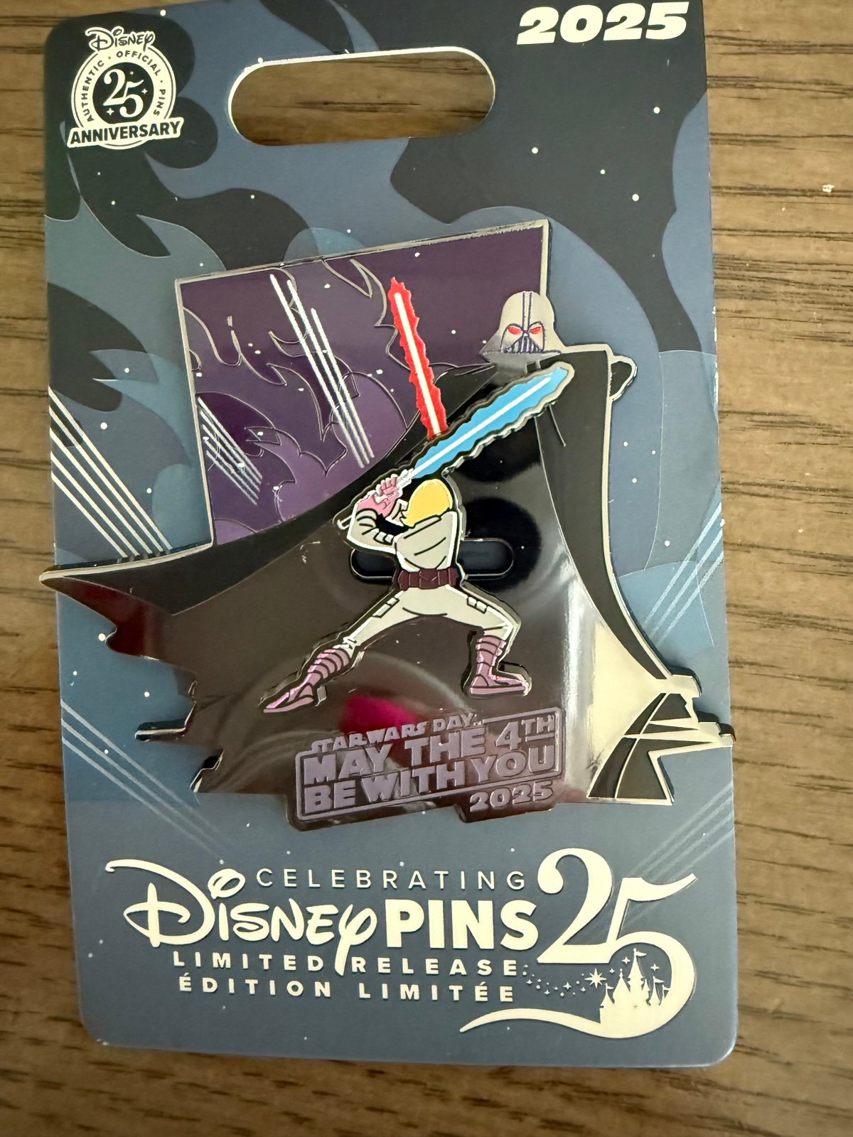 2025 Star Wars May the 4th Exclusive Vader & Luke Pin Limited Release Disneyland