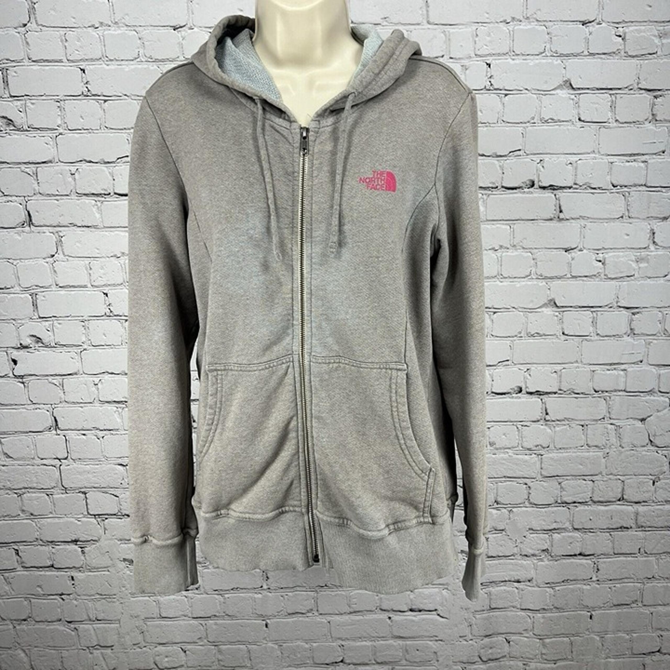 The North Face Grey Taupe Full Zip Hoodie Stretch Hiking Run Outdoor Women’s M