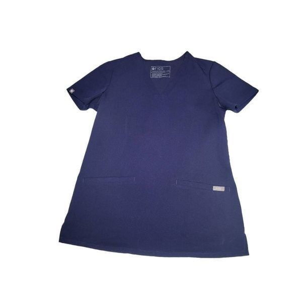 Figs Scrub Set Navy Blue Casma 3 Pocket Women's XXS Top & XS Bottom Cargo Pants