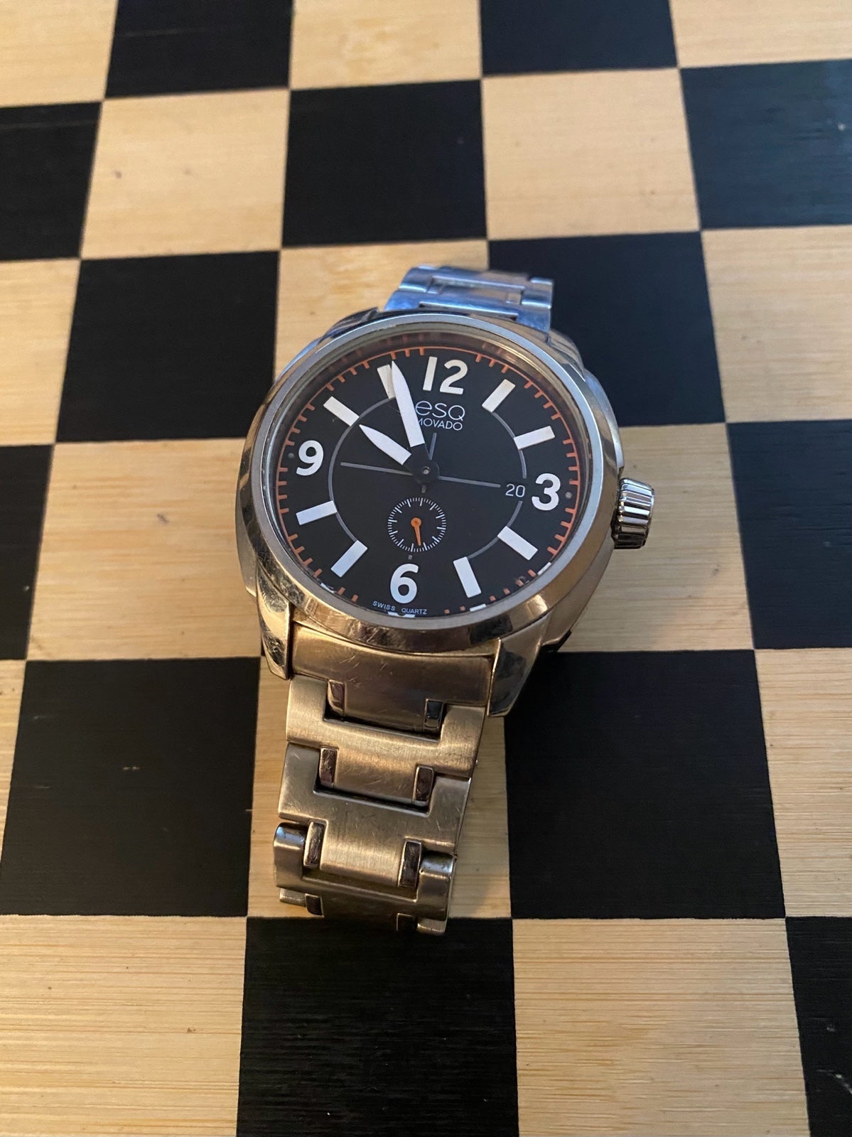 ESQ Movado Swiss-Made Men’s Stainless Steel Quartz Watch