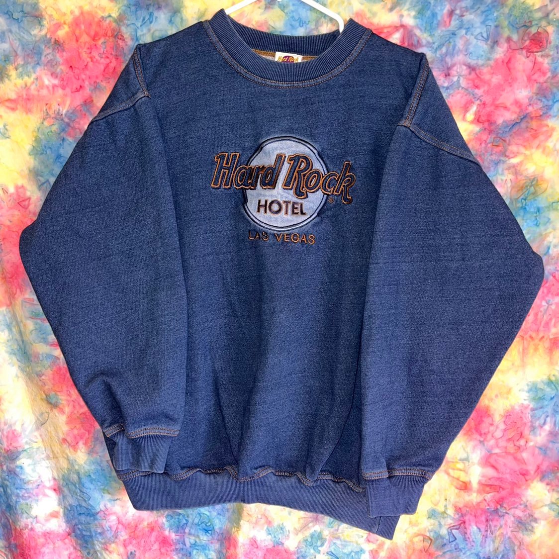 RARE Vintage Blue Jean Hard Rock Hotel Sweatshirt