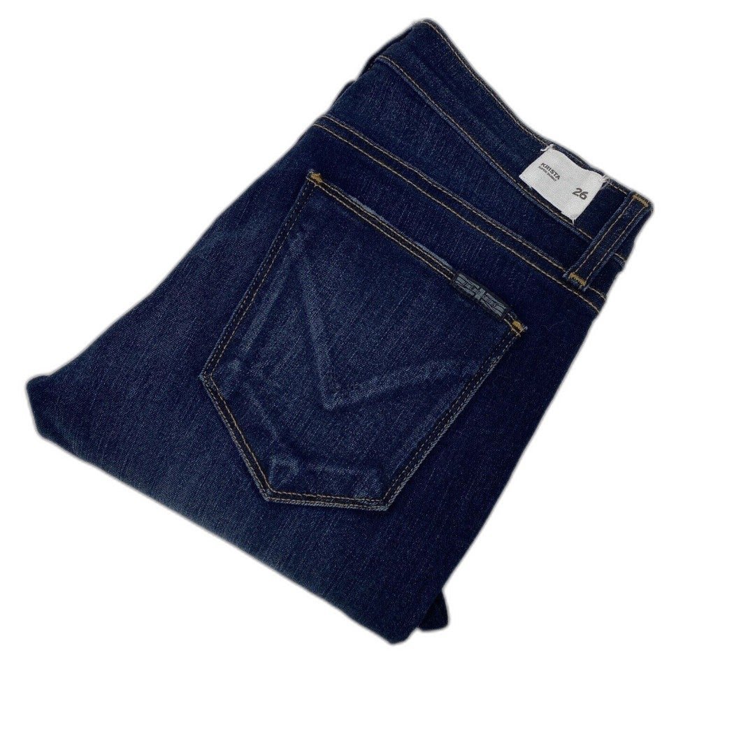 Hudson Krista Super Skinny Dark Blue Denim Jeans Womens 26 NWT