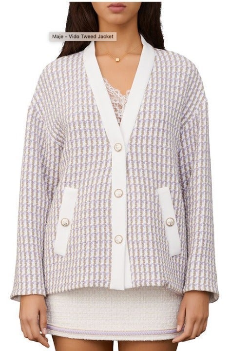 Maje Brand New with Tag Vido Tweed Jacket Size 1/Small