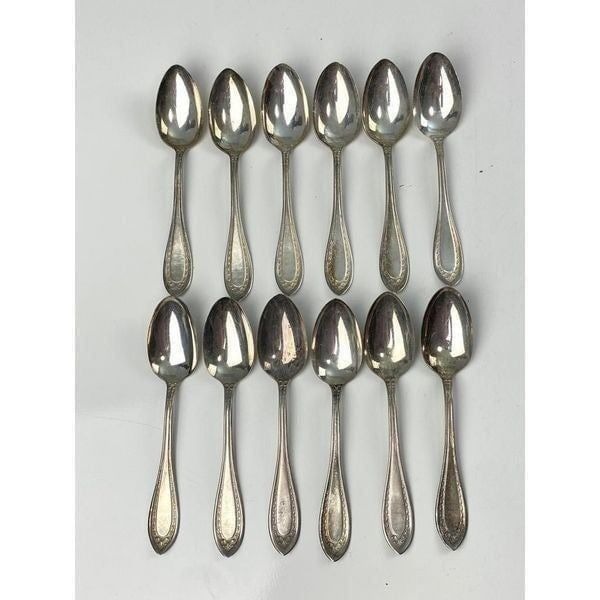 Antique Oneida Silver Extra Coin SilverPlate 3 LOT of 12 Teaspoons Silverplate C