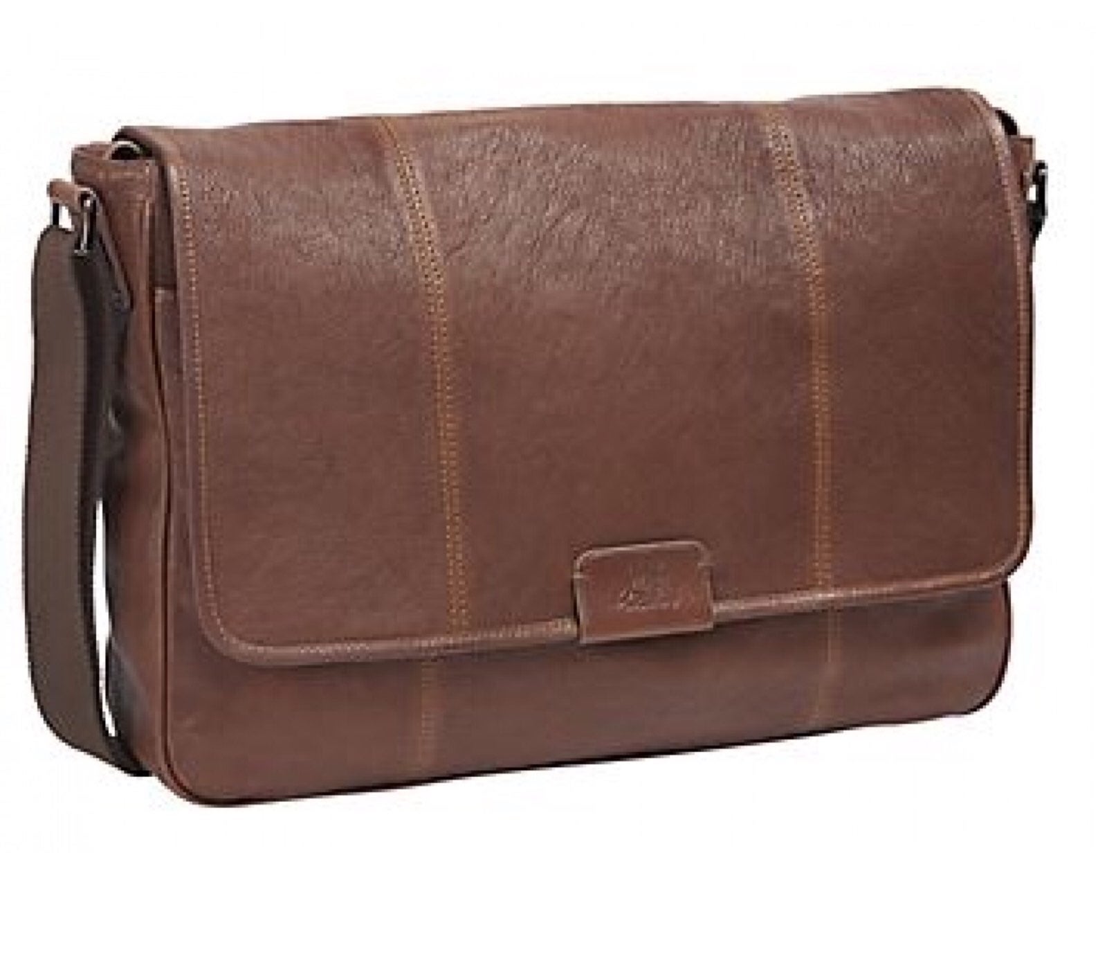 Johnston & Murphy leather messenger