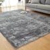 Fluffy Shag Rugs for Living Room,Tie-Dyed Light Grey Soft Plush Fuzzy 5x7