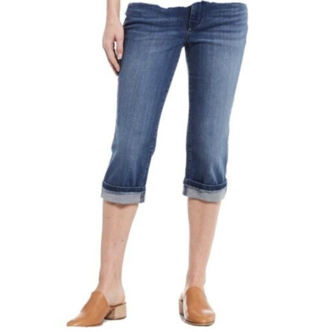 New With Tags (79) Banana Republic Cuffed Capri Jeans Size 32 FREE SHIPPING