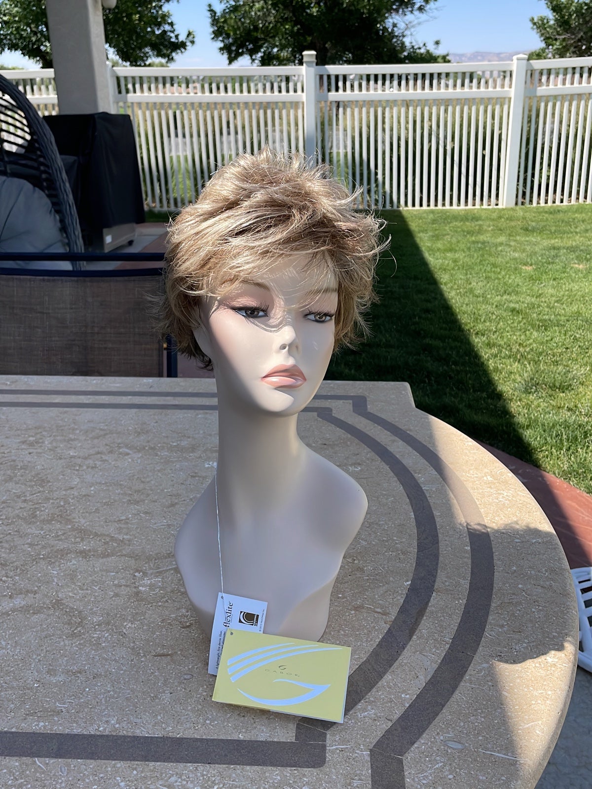 Dark/Lght Blonde Layered Wig NWT
