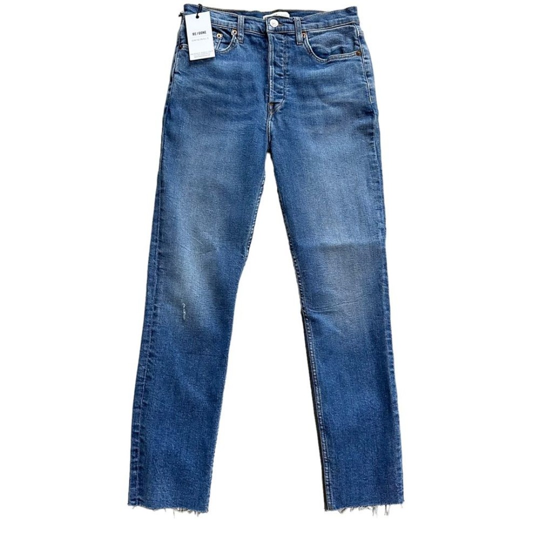 RE/DONE High Rise Ankle Crop Jeans - 28 NWT