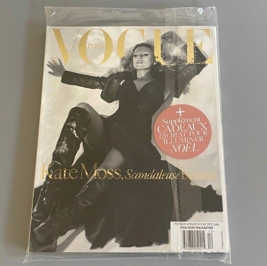 Vogue Paris France Dec 2005 /Jan 2006 y2k Kate Moss Magazine Cover