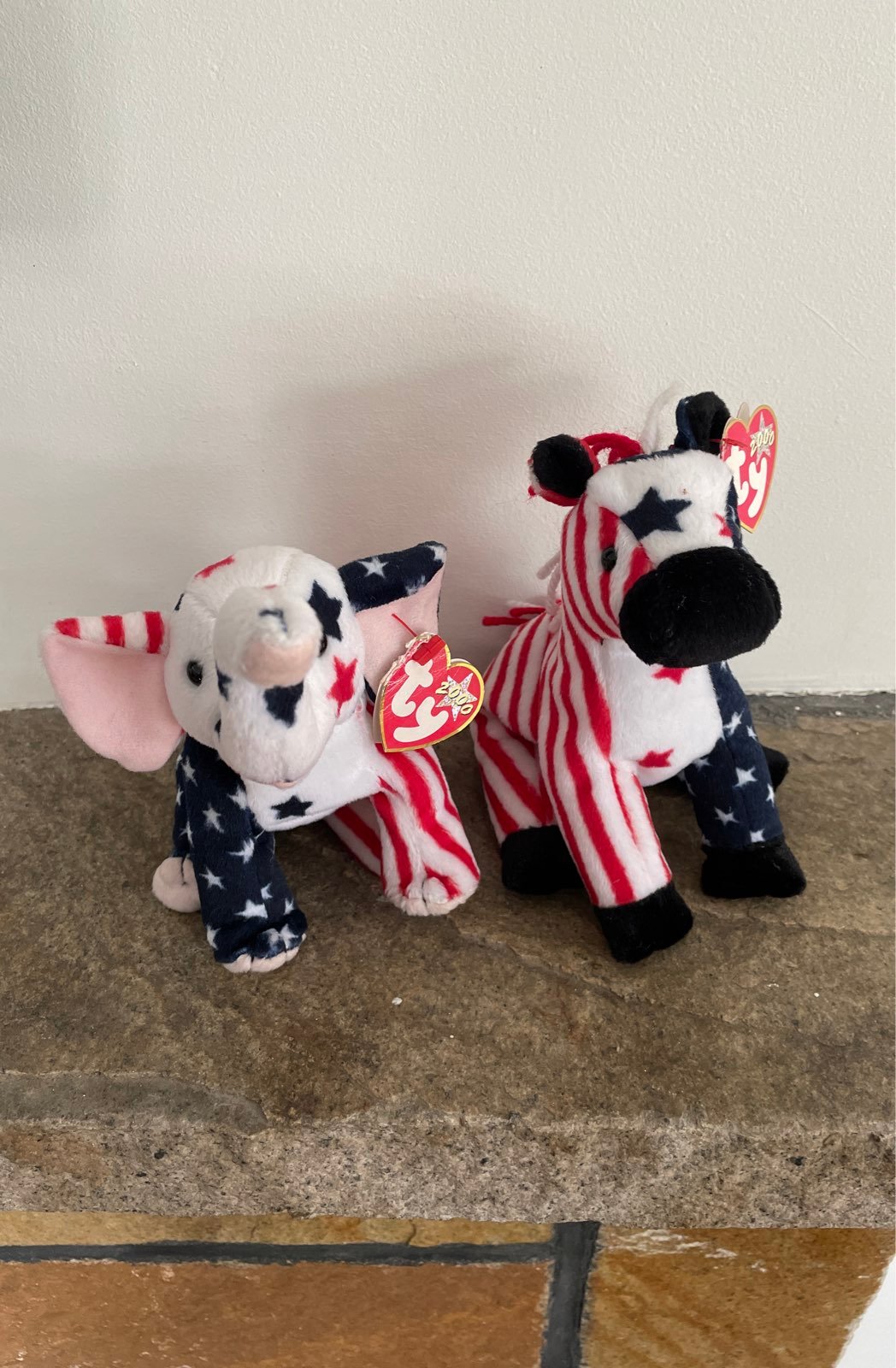 Ty Beanie Babies - Righty and Lefty 2000