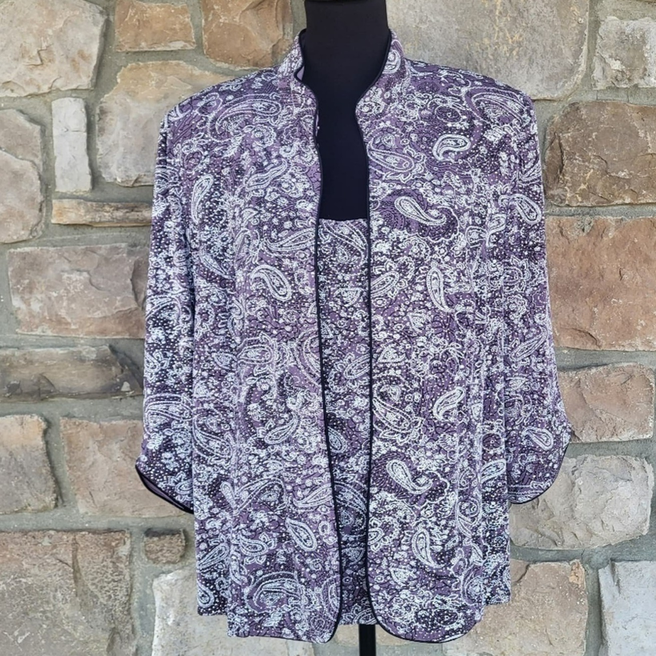 ALEX EVENINGS, Women's 2-piece set, Size 2X, very sparkly! lavender color