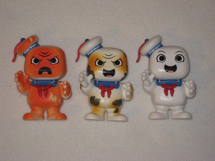 Ghostbusters Stay Puft Marshmallow Man Funko Mystery Mini Figure Lot of 3