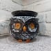 Nerdy Owl Pink Zebra Simmer Pot Wax Warmer Black warms oil hoot owl