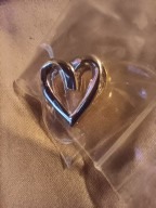 10K SOLID GOLD THICK HEART PENDANT