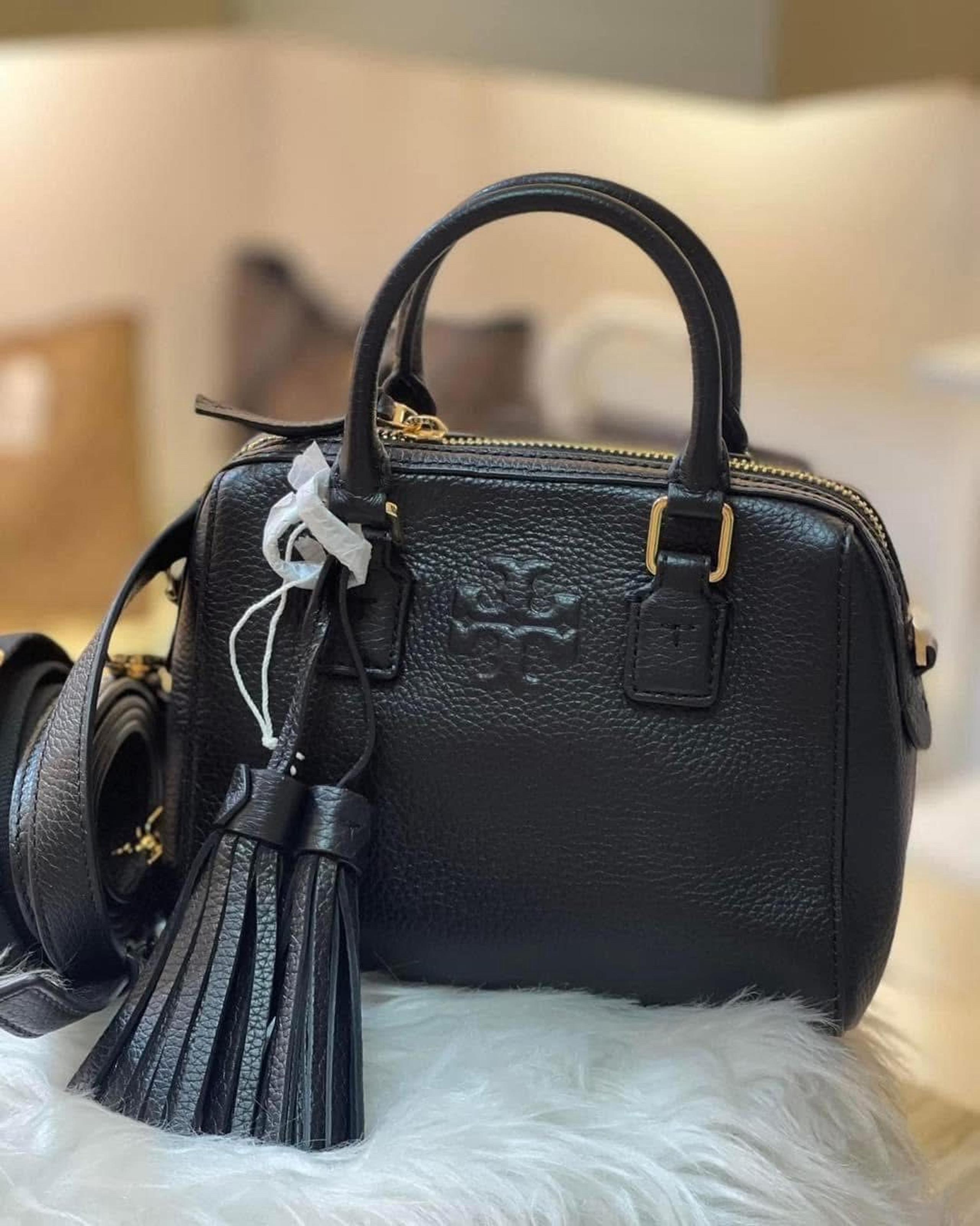 Tory Burch Thea Mini Web Satchel Handbag