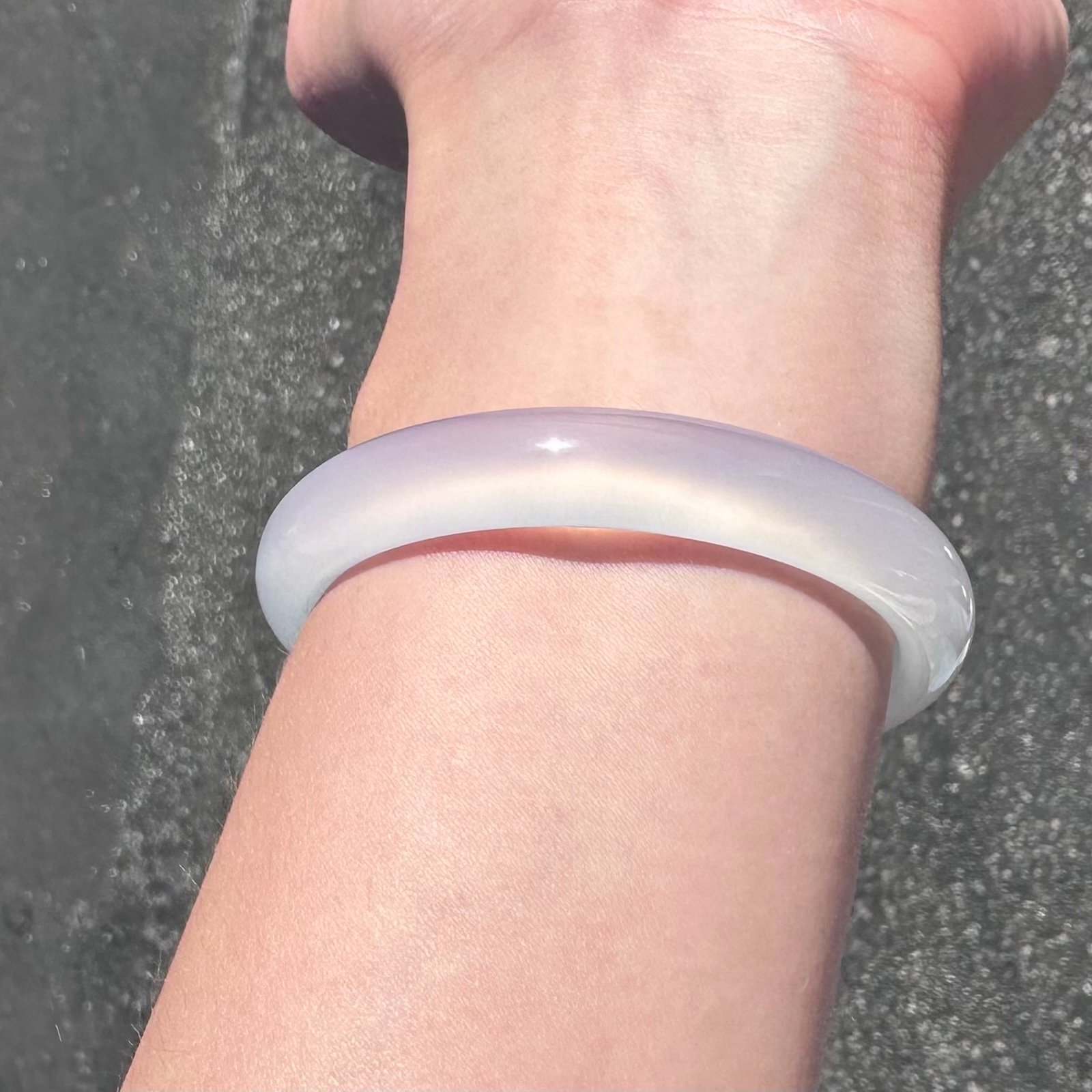 Exquisite High-Transparency Icy Agate Bracelet from China（Unique）