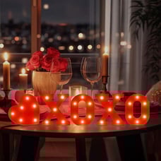 NEW Valentine's Day Letter Lights Sign Table Decorations LED Light up Letters